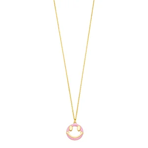 Halskette "Joy" EMOJI, 18 Karat Gelbgold vergoldet-LEAF Outlet