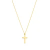 Halskette Kreuz, 14 Karat Gelbgold-LEAF Clearance