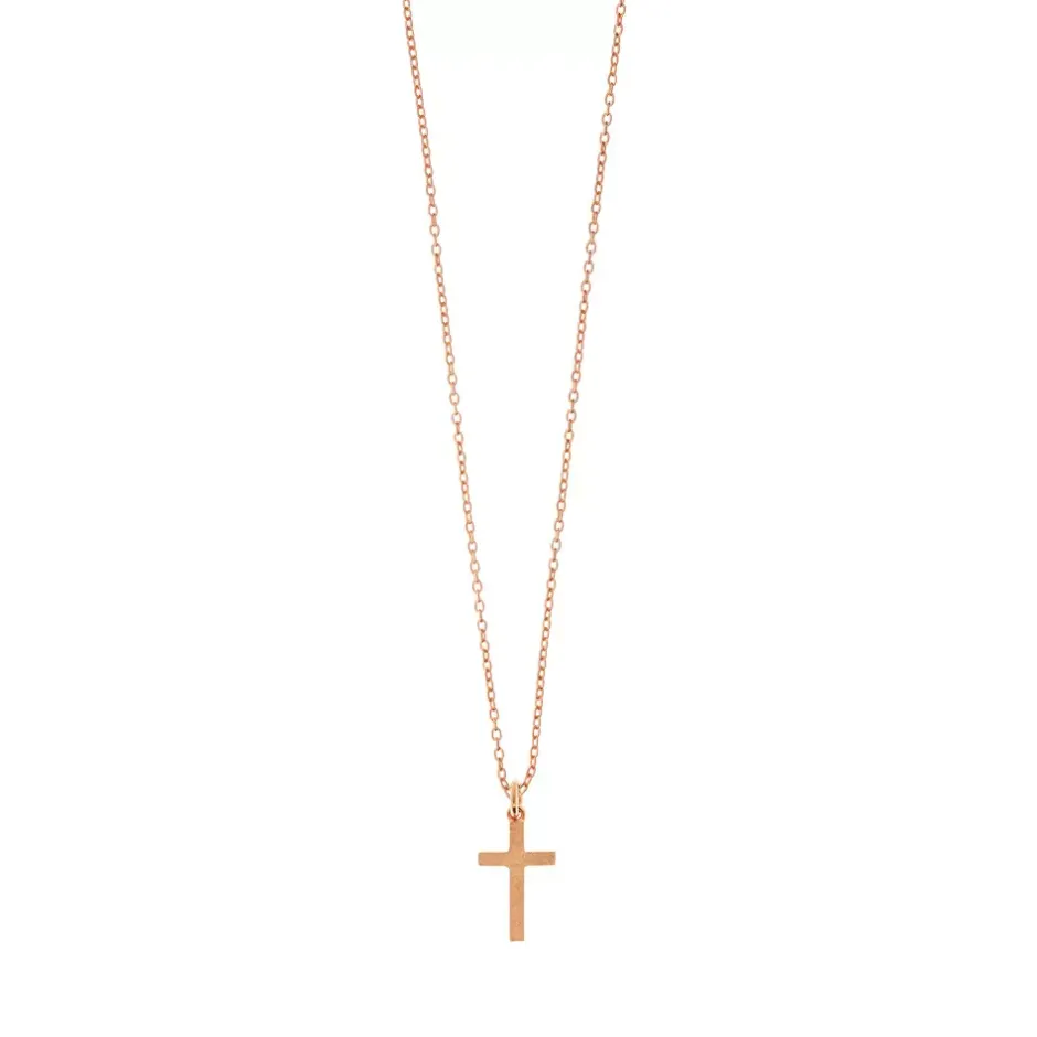 halskette_kreuz__karat_ro_0-1.webp Halskette Kreuz, 18 Karat Rosegold vergoldet-LEAF Fashion