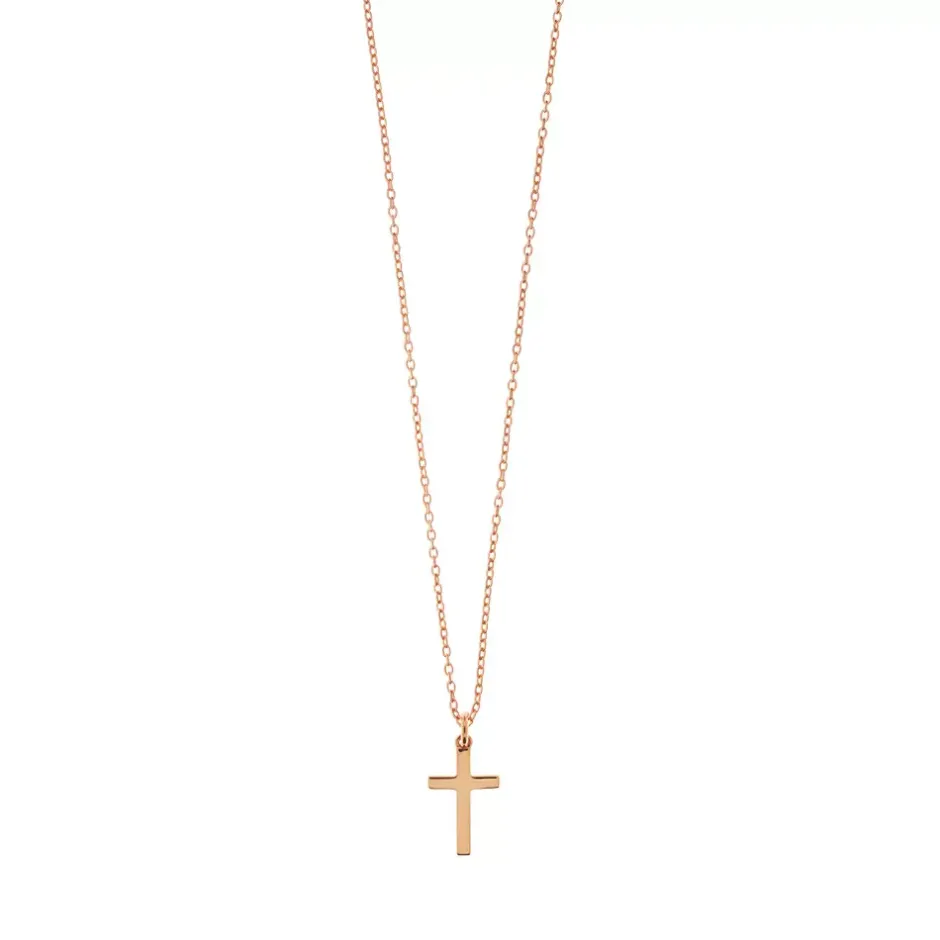 halskette_kreuz__karat_ro_1-1.webp Halskette Kreuz, 18 Karat Rosegold vergoldet-LEAF Fashion