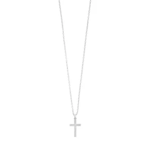 Halskette Kreuz, 925 Sterlingsilber-LEAF Discount