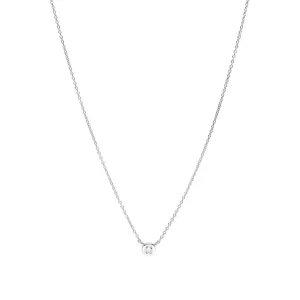 Halskette MY FIRST DIAMOND, 14 Karat Weißgold-LEAF Sale