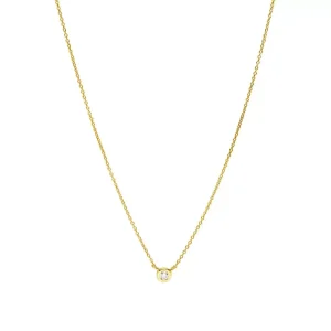 Halskette MY FIRST DIAMOND, 14 Karat Gelbgold-LEAF Sale