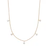 Halskette MY FIRST DIAMOND Charms, 14 Karat Rosegold-LEAF New