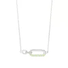 Halskette NEON TWIST, 925 Sterlingsilber, Grün-LEAF Fashion