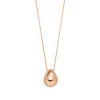 Halskette One Drop, 18 Karat Rosegold vergoldet-LEAF Hot
