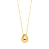 Halskette One Drop, 18 Karat Gelbgold vergoldet-LEAF Sale