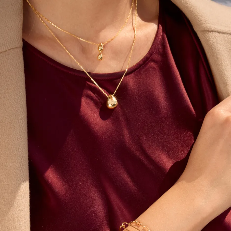 halskette_one_drop__karat_3-1.webp Halskette One Drop, 18 Karat Rosegold vergoldet-LEAF Hot