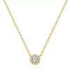 Halskette Pavé II mit Diamanten, 18 Karat Gelbgold-LEAF Hot