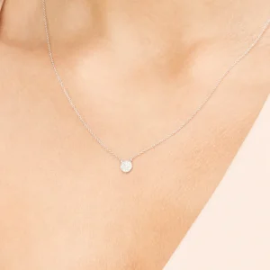 Halskette Pavé mit Diamanten, 18 Karat Weißgold-LEAF Best