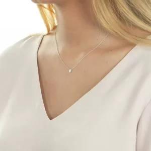 Halskette Pavé mit Diamanten, 18 Karat Weißgold-LEAF Best
