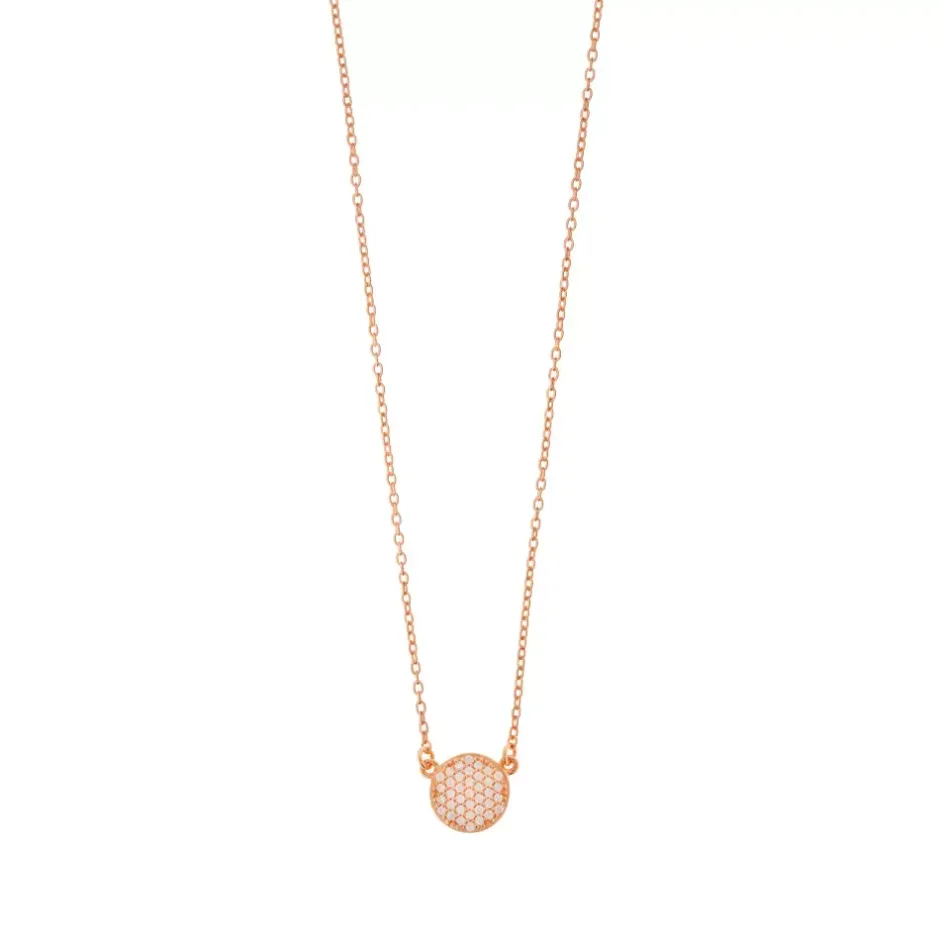 halskette_pav_mit_zirkoni_0.webp Halskette Pavé mit Zirkonia, 18 Karat Rosegold vergoldet-LEAF Outlet