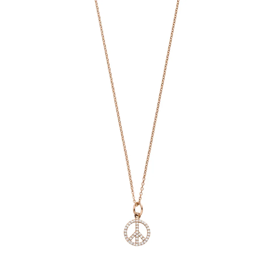 halskette_peace_mit_zirko_0-2.webp Halskette Peace mit Zirkonia, 18 Karat Rosegold vergoldet-LEAF Discount