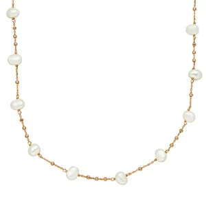Halskette Perle, 18 Karat Rosegold-LEAF Sale