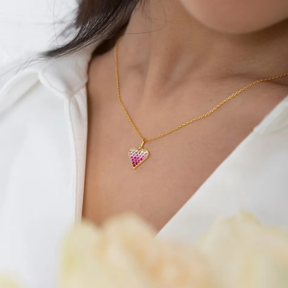 halskette_pink_valentine__1-1.webp Halskette Pink Valentine, 18 Karat Gelbgold vergoldet-LEAF New