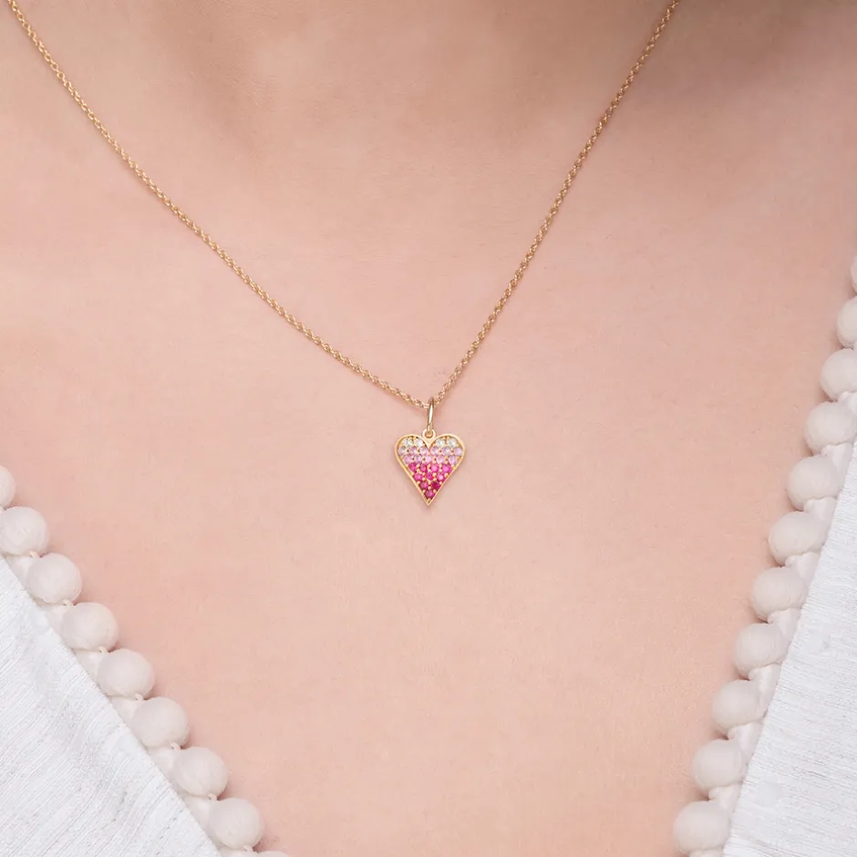 halskette_pink_valentine__3-2.webp Halskette Pink Valentine, 18 Karat Rosegold vergoldet-LEAF New