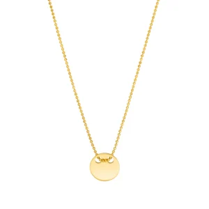 Halskette Plate, 14 Karat Gelbgold-LEAF Outlet