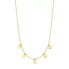 Halskette Platelet, 14 Karat Gelbgold-LEAF New