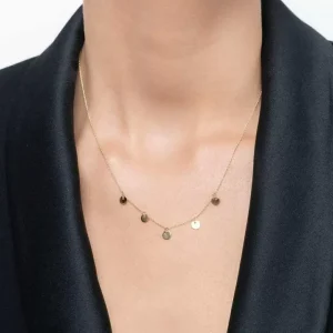 Halskette Platelet, 14 Karat Gelbgold-LEAF New