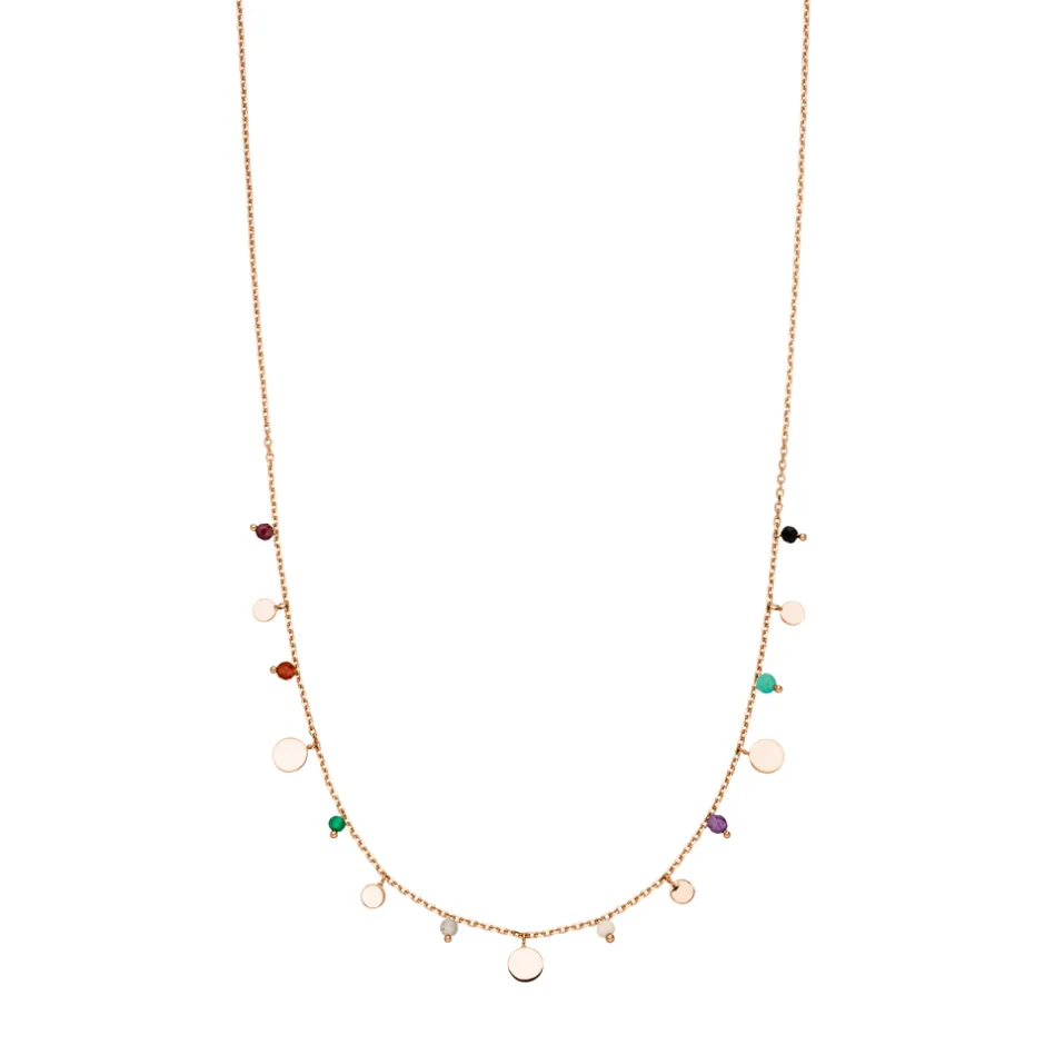 halskette_platelet_mix__k_1-1.webp Halskette Platelet Mix, 18 Karat Rosegold vergoldet-LEAF Fashion