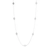 Halskette Plättchen, kurz, 925 Sterlingsilber-LEAF Fashion