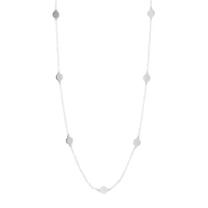 Halskette Plättchen, kurz, 925 Sterlingsilber-LEAF Fashion