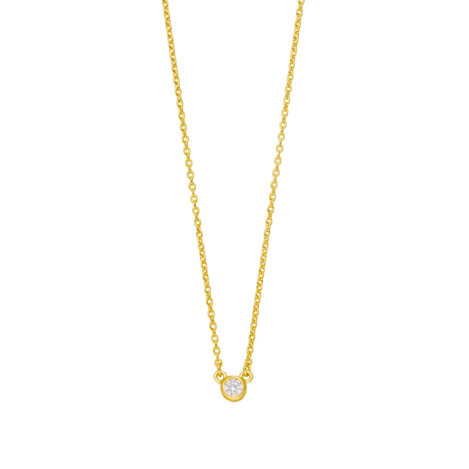 halskette_pure__karat_gel_0.webp Halskette Pure, 18 Karat Gelbgold vergoldet-LEAF New