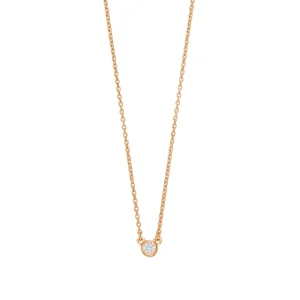Halskette Pure, 18 Karat Rosegold vergoldet-LEAF Sale