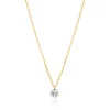 Halskette PURE Diamant, 18 Karat Gelbgold-LEAF New