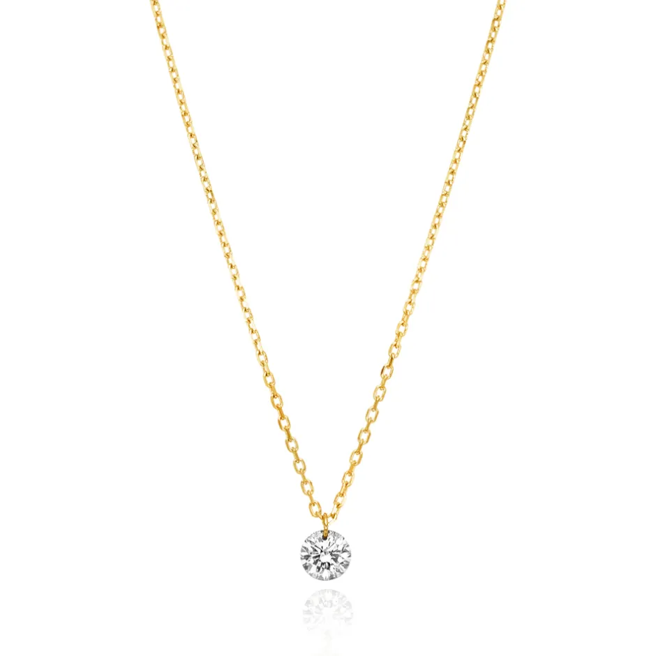 halskette_pure_diamant__k_0.webp Halskette PURE Diamant, 18 Karat Gelbgold-LEAF New