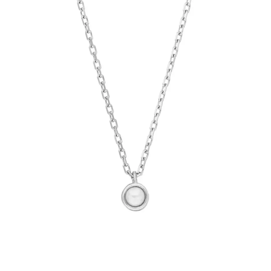 halskette_pure_mit_perle__0.webp Halskette Pure mit Perle, 925 Sterlingsilber-LEAF Online