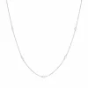Halskette PURE Quintruple Diamant, 18 Karat Weißgold-LEAF Discount