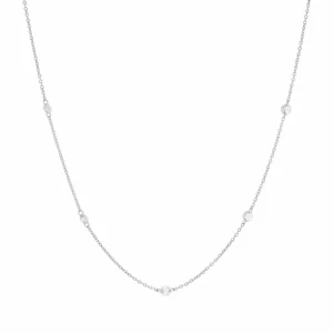 Halskette PURE Quintruple Diamant, 18 Karat Weißgold-LEAF Discount