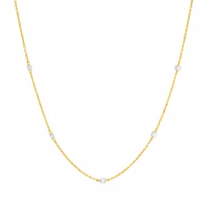 Halskette PURE Quintruple Diamant, 18 Karat Gelbgold-LEAF Best