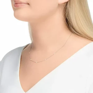 Halskette PURE Quintruple Diamant, 18 Karat Weißgold-LEAF Discount