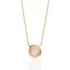 Halskette Rosenquarz, 14 Karat Rosegold-LEAF Best