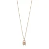 Halskette Skarabäus, 45cm, 18 Karat Rosegold vergoldet-LEAF Online