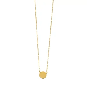 Halskette Slices, 18 Karat Gelbgold vergoldet-LEAF New
