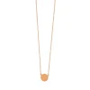 Halskette Slices, 18 Karat Rosegold vergoldet-LEAF New