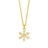 Halskette Snowflake, 18 Karat Gelbgold vergoldet-LEAF Clearance