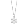 Halskette Snowflake, 925 Sterlingsilber-LEAF New
