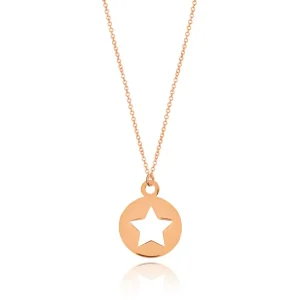 Halskette Star, 14 Karat Rosegold-LEAF Clearance