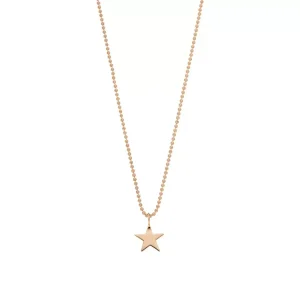 Halskette STAR, 14 Karat Rosegold-LEAF Online