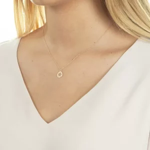 Halskette Star, 14 Karat Rosegold-LEAF Clearance