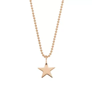 Halskette STAR, 14 Karat Rosegold-LEAF Online