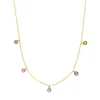 Halskette SWEET GEMS, 14 Karat Gelbgold-LEAF Fashion