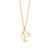 Halskette TAUBE, 18 Karat Gelbgold vergoldet-LEAF Clearance