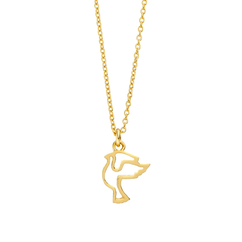 halskette_taube__karat_ge_0.webp Halskette TAUBE, 18 Karat Gelbgold vergoldet-LEAF Clearance