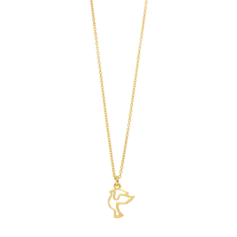 halskette_taube__karat_ge_1.webp Halskette TAUBE, 18 Karat Gelbgold vergoldet-LEAF Clearance