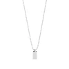 Halskette Tiny Dog Tag, 14 Karat Weißgold-LEAF Fashion